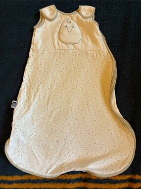 Nested Bean Cream Sleep Sack with Chick Appliqué